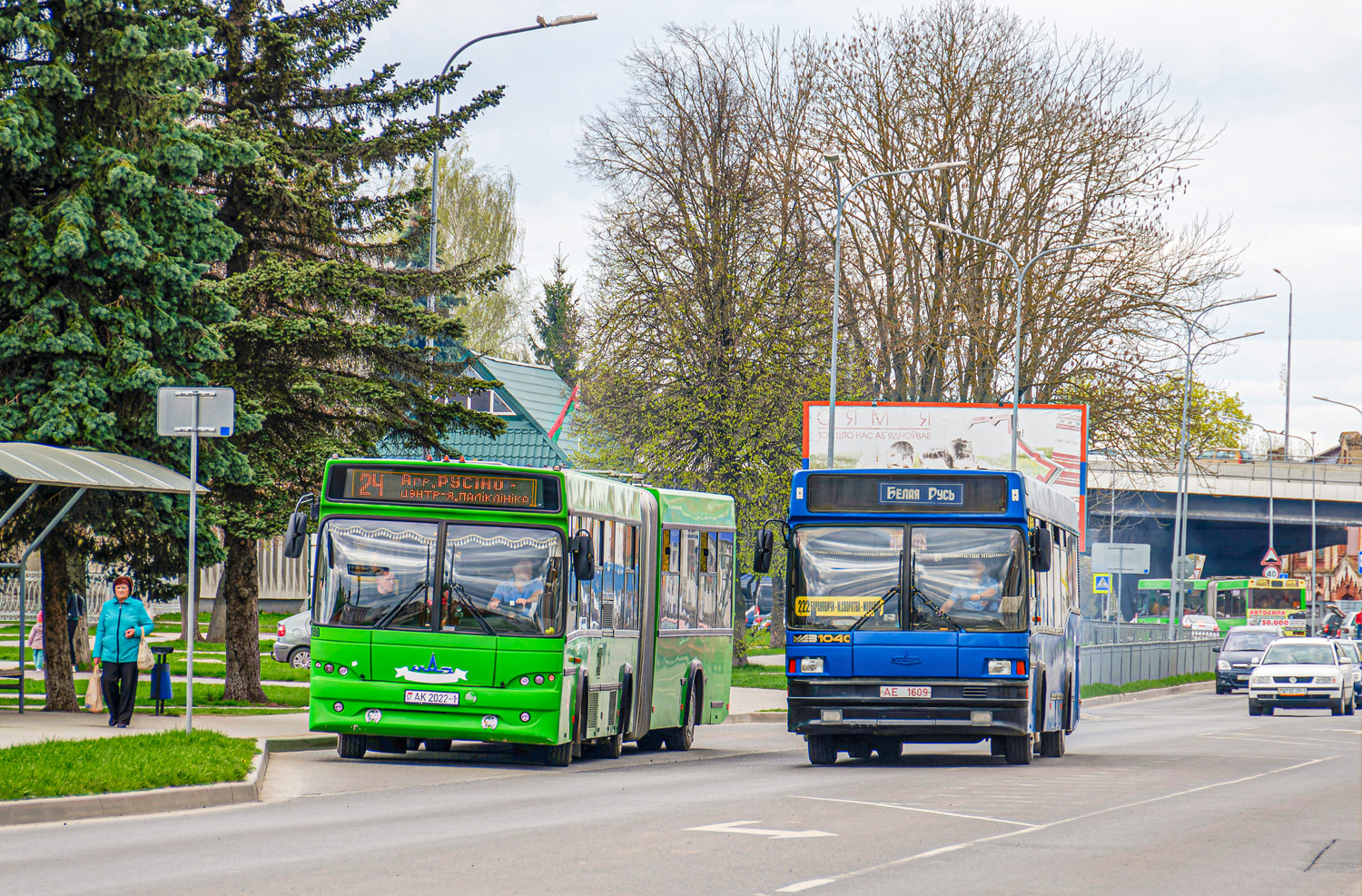 Baranavichy, MAZ-105.465 # 12090; Baranavichy, MAZ-104.С21 # 21920