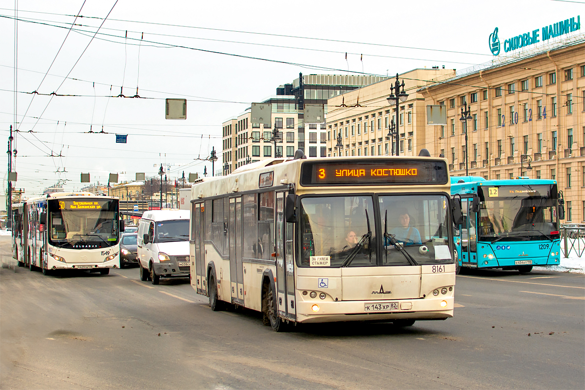 Saint Petersburg, Volgabus-6271.05 # 1549; Saint Petersburg, MAZ-103.486 # 8161