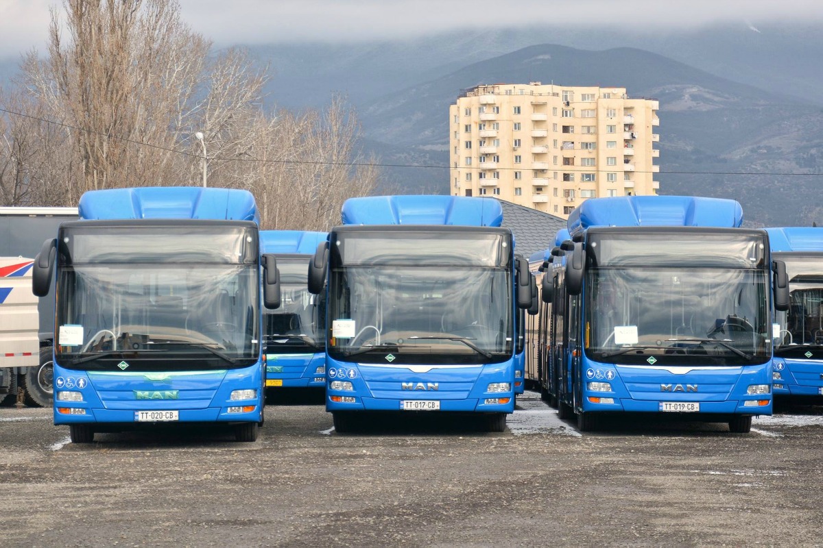 Тбилиси, MAN A21 Lion's City NL313 CNG № TT-020-CB; Тбилиси, MAN A21 Lion's City NL313 CNG № TT-017-CB; Тбилиси, MAN A21 Lion's City NL313 CNG № TT-019-CB; Тбилиси — Новые автобусы в Тбилиси
