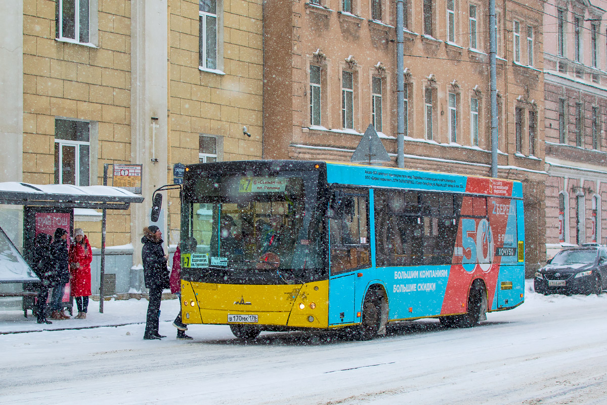 Saint Petersburg, MAZ-206.068 # В 170 МК 178