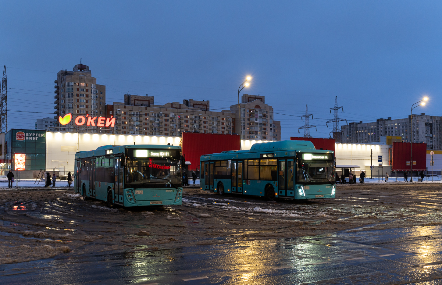 Saint Petersburg, MAZ-203.945 # 38051; Saint Petersburg, MAZ-203.948 # 38301