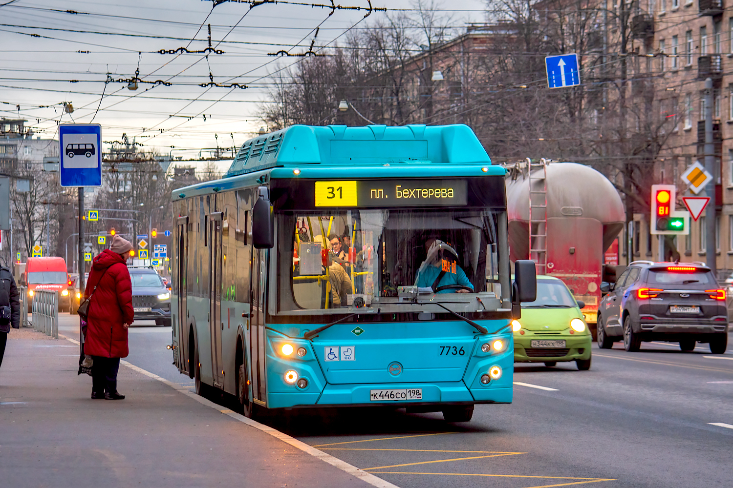 Saint Petersburg, LiAZ-5292.67 (CNG) # 7736