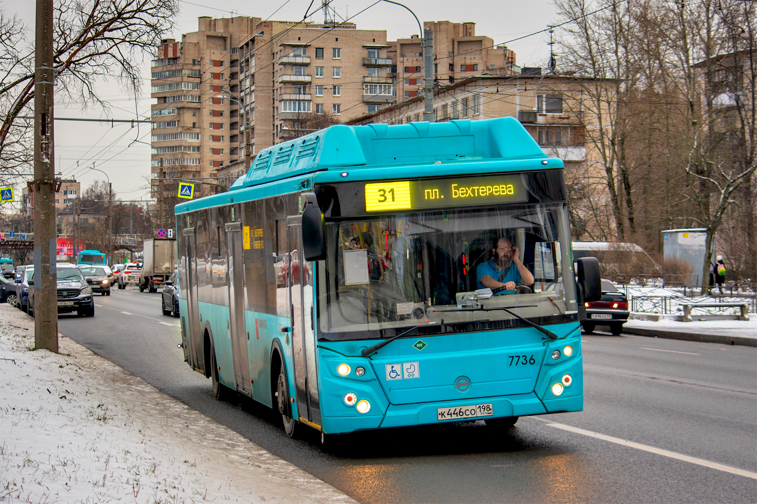Saint Petersburg, LiAZ-5292.67 (CNG) # 7736