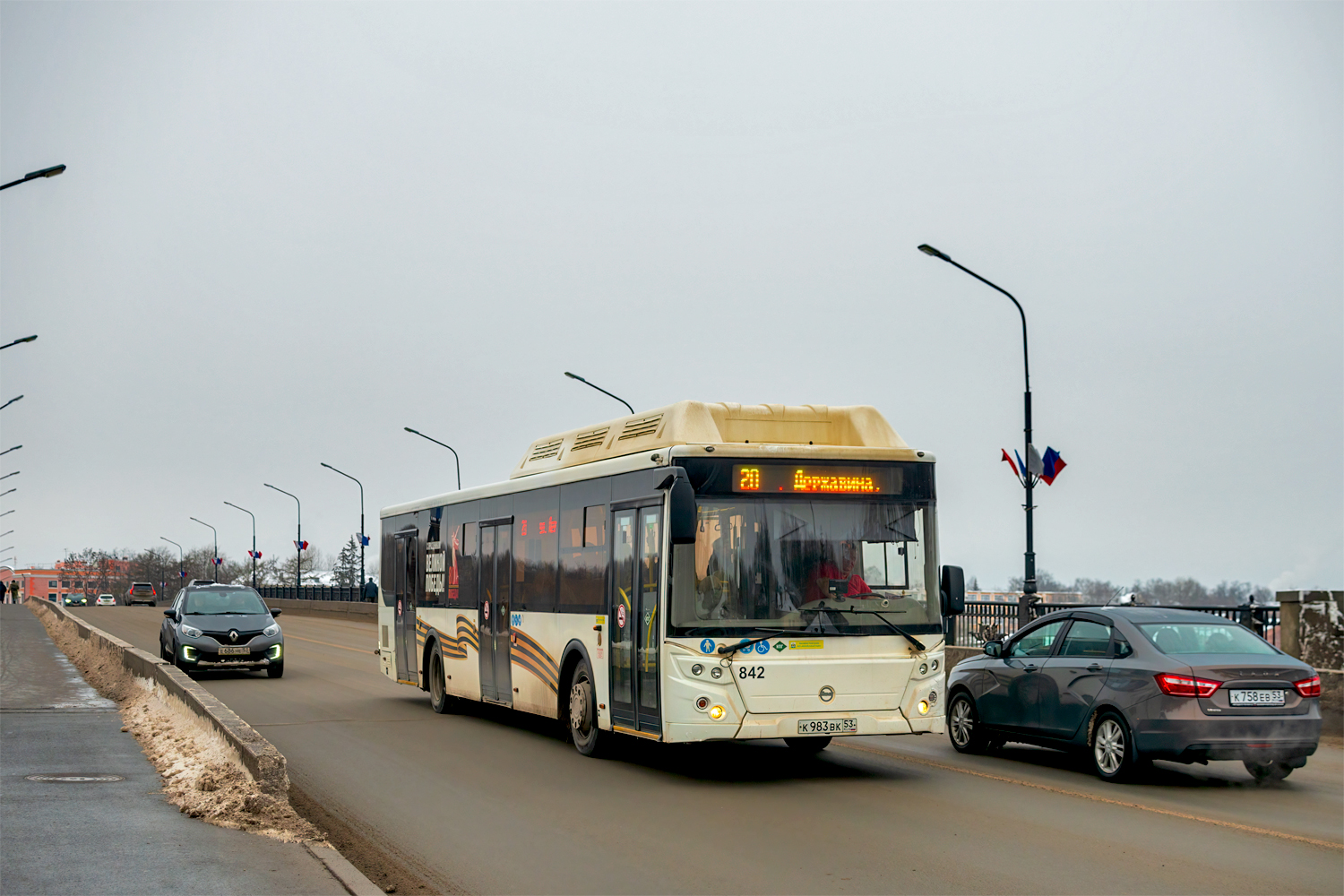 Veliky Новгород, LiAZ-5292.67 (CNG) # 842