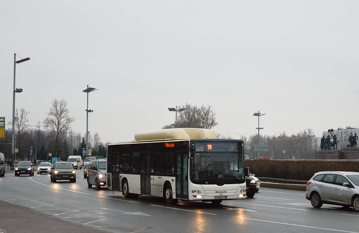 Saint Petersburg, MAN A21 Lion's City NL313 CNG # 7535
