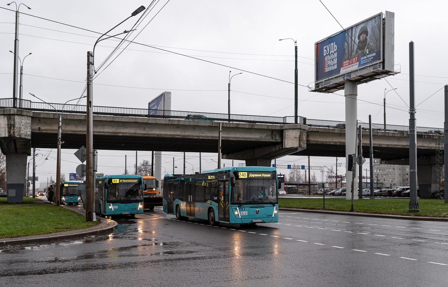 Saint Petersburg, NefAZ-5299-40-57 (LNG) # 35745; Saint Petersburg, NefAZ-5299-40-57 (LNG) # 35699