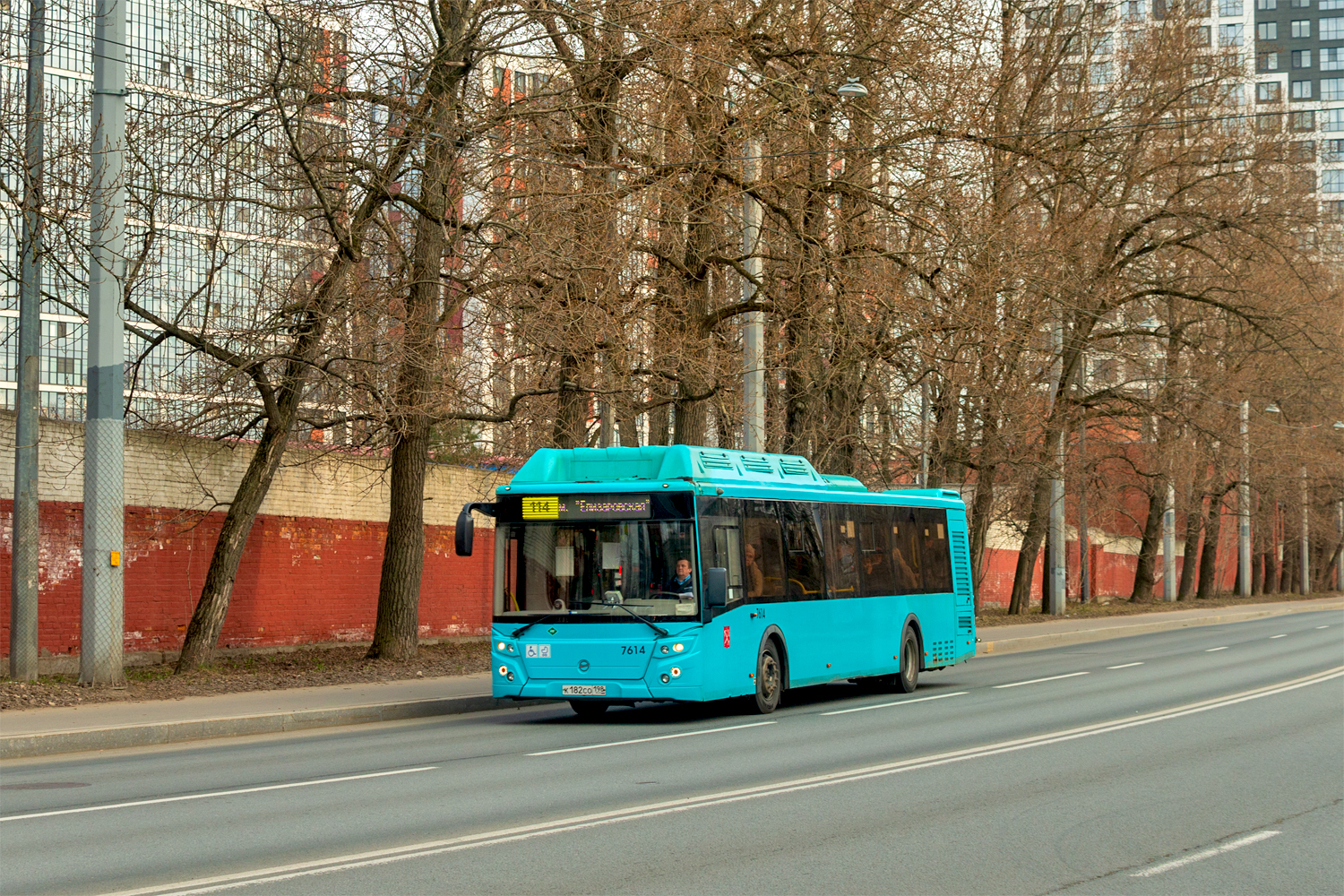 Санкт-Пецярбург, ЛиАЗ-5292.67 (CNG) № 7614