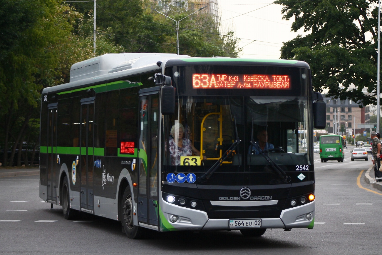 Almaty, Golden Dragon XML6125CN (Hyundai Trans Auto) # 2542