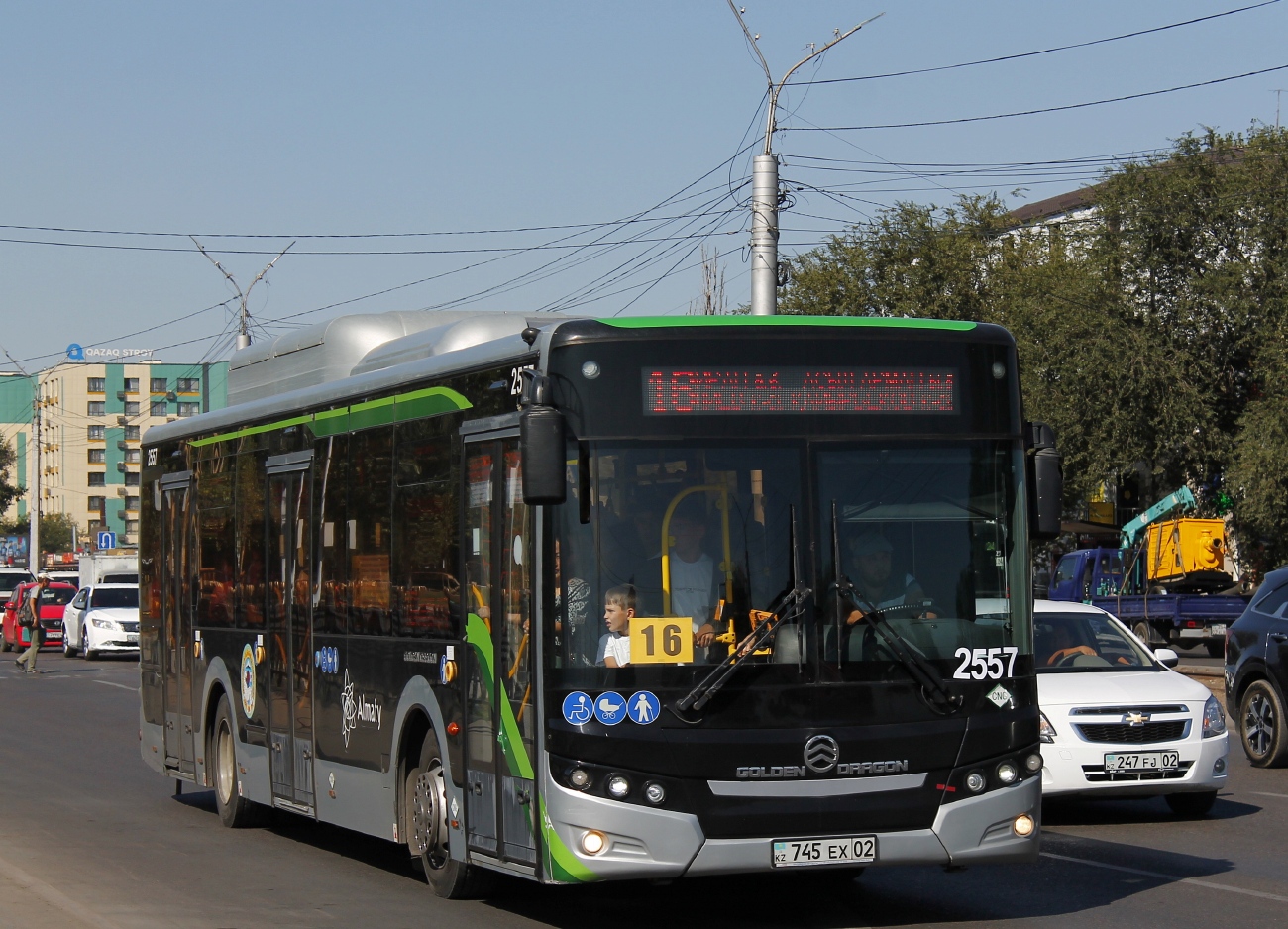 Almaty, Golden Dragon XML6125CN (Hyundai Trans Auto) # 2557