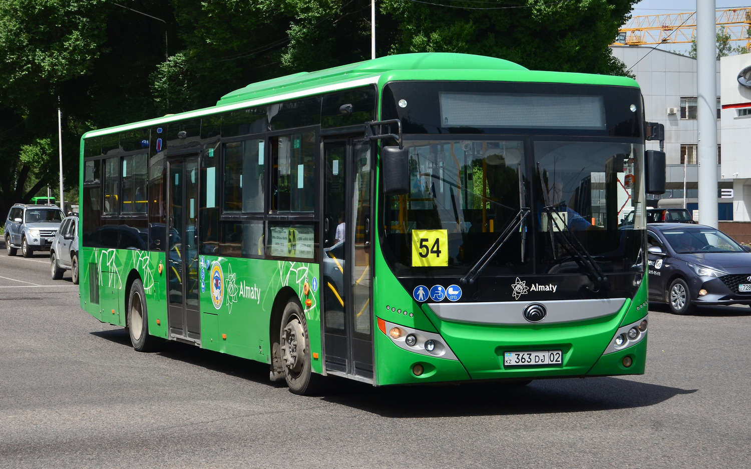 Almaty, Yutong ZK6118HGA (QazTehna) No. 363 DJ 02