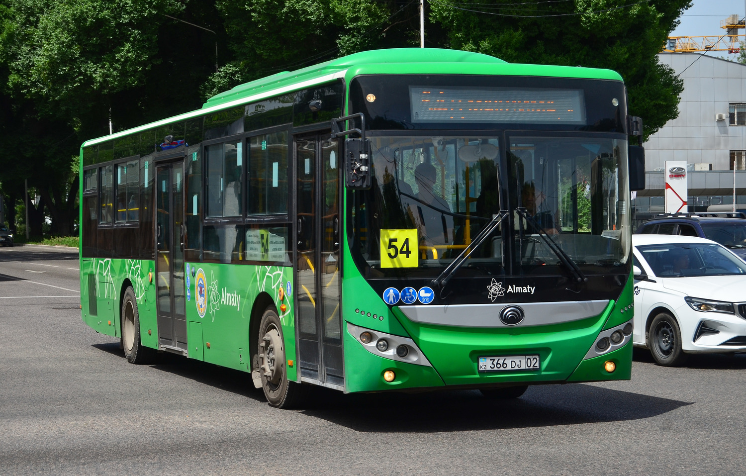 Almaty, Yutong ZK6118HGA (QazTehna) # 366 DJ 02