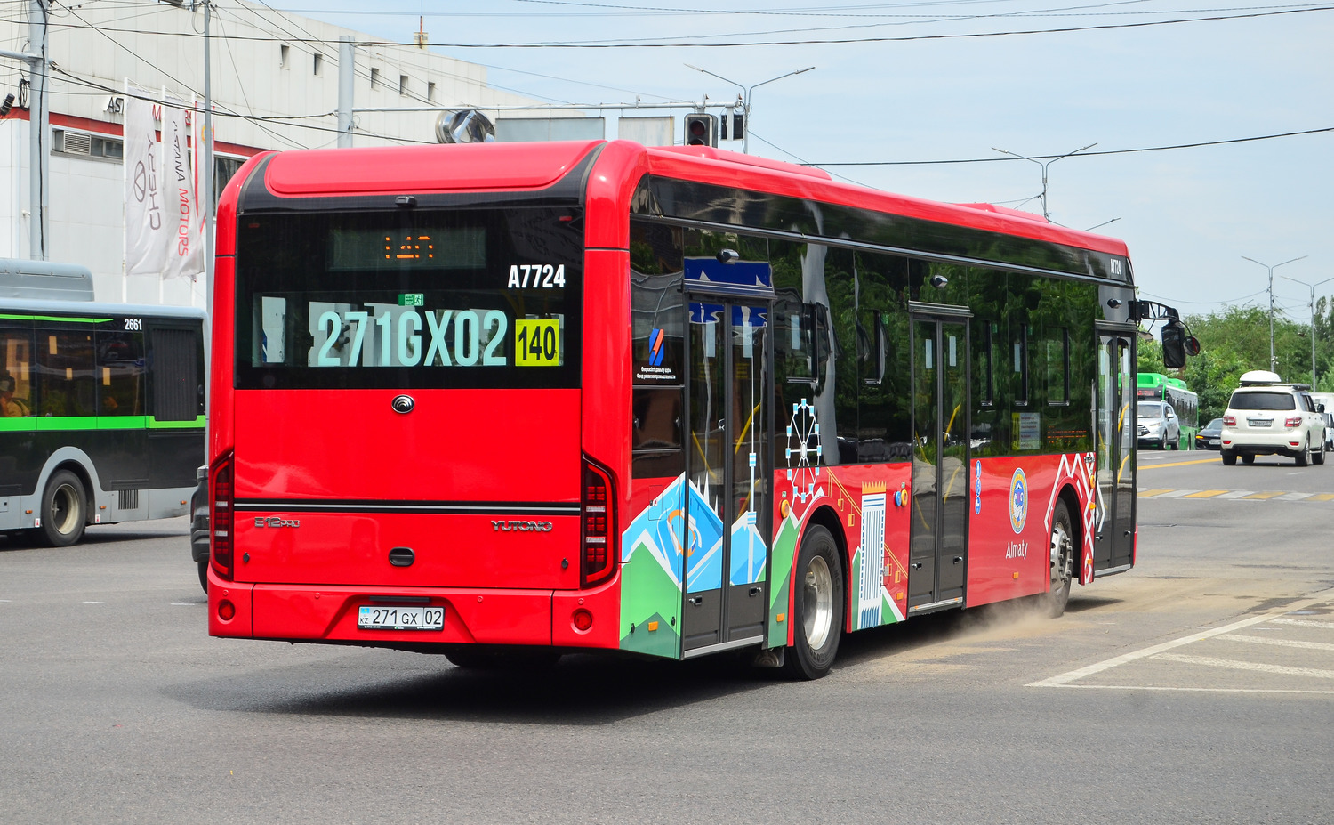 Almaty, Yutong E12PRO (ZK6126BEVG) No. A7724