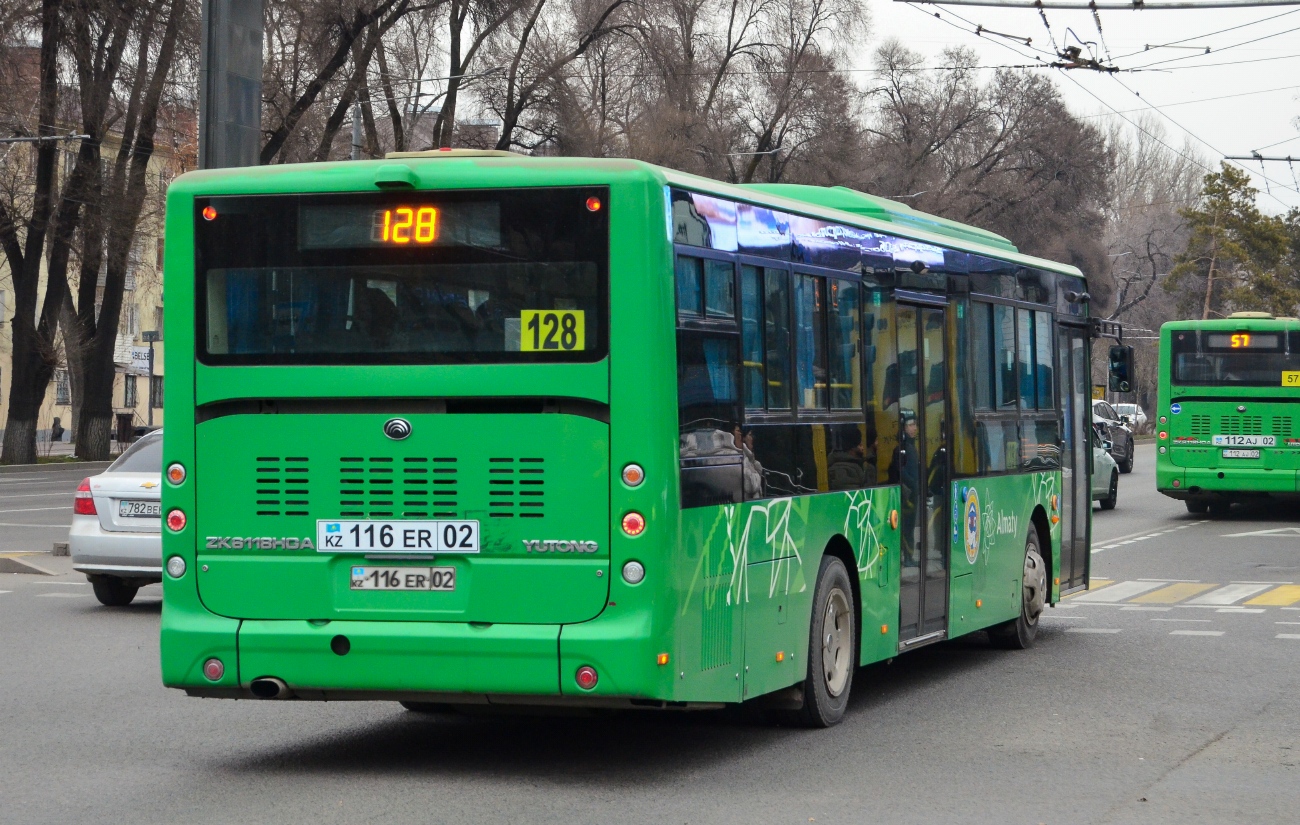 Almaty, Yutong ZK6118HGA (QazTehna) No. 116 ER 02