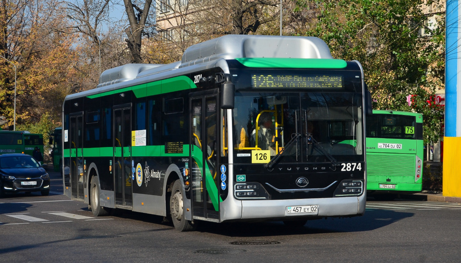 Almaty, Yutong ZK6126HG (QazTehna) # 2874