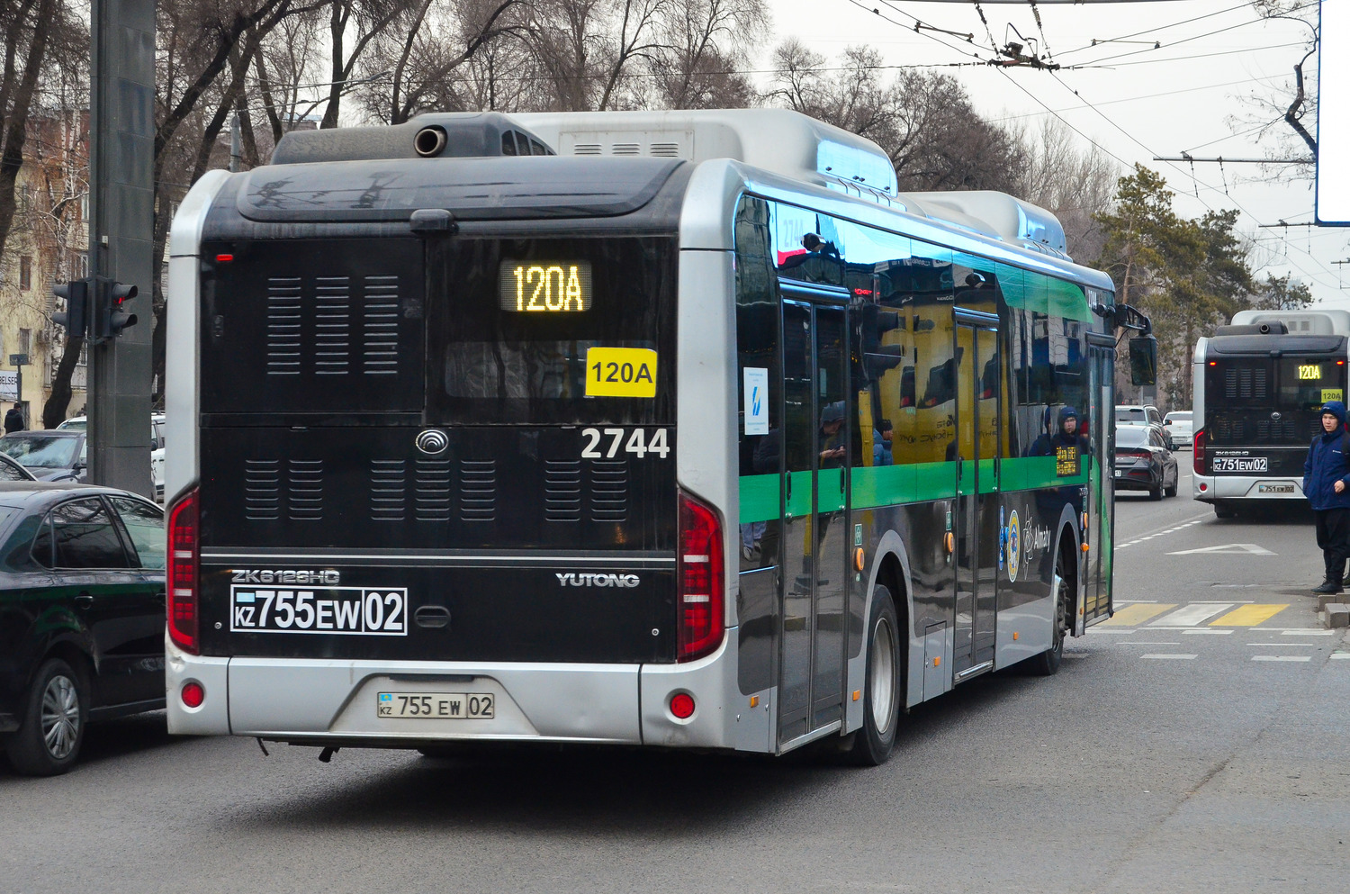 Almaty, Yutong ZK6126HG (QazTehna) # 2744