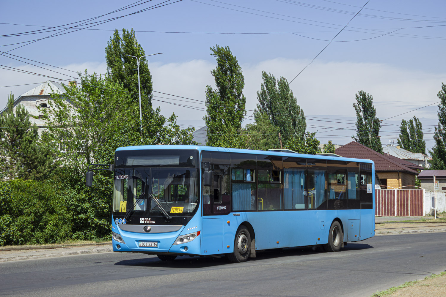 Pavlodar, Yutong ZK6118HGA (QazTehna) # 053 AJ 14