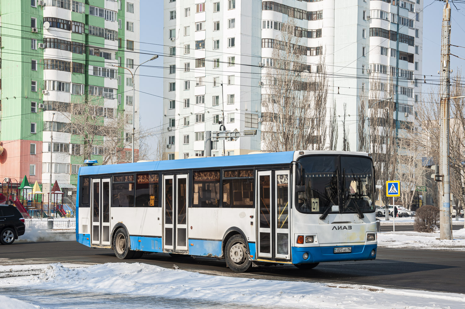 Pavlodar, LiAZ-5293.60 No. 023 AO 14