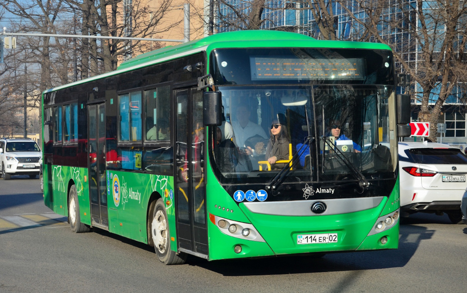 Almaty, Yutong ZK6118HGA (QazTehna) # 114 ER 02