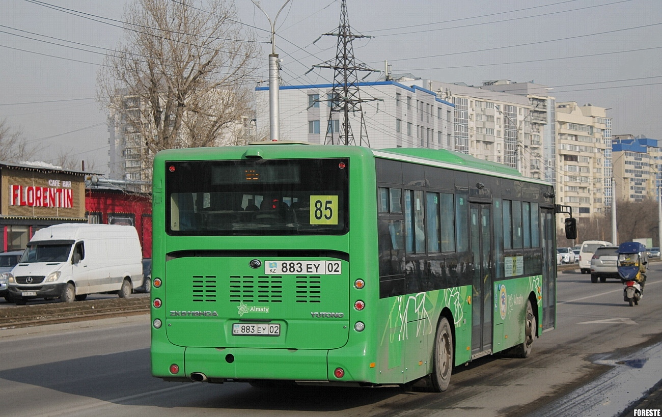 Алматы, Yutong ZK6118HGA (QazTehna) № 883 EY 02