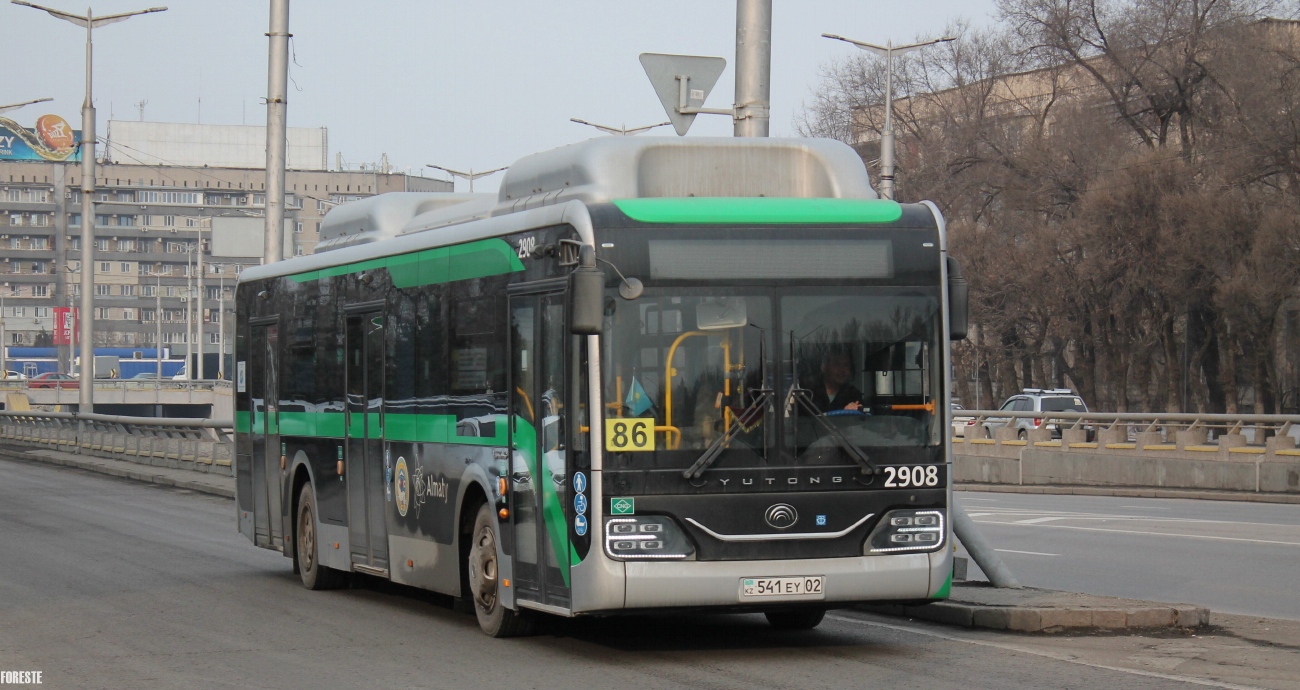 Almaty, Yutong ZK6126HG (QazTehna) Nr. 2908
