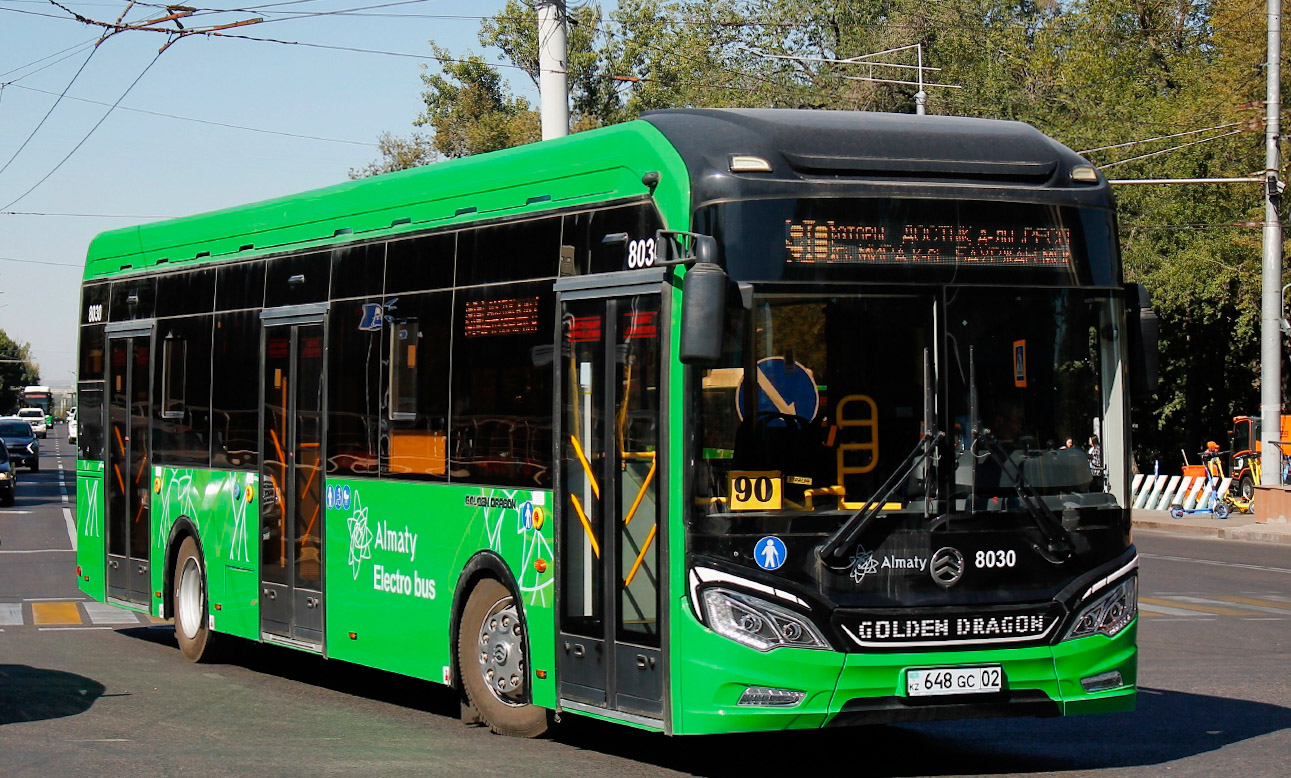 Almaty, Golden Dragon XML6125CE (Hyundai Trans Auto) # 8030