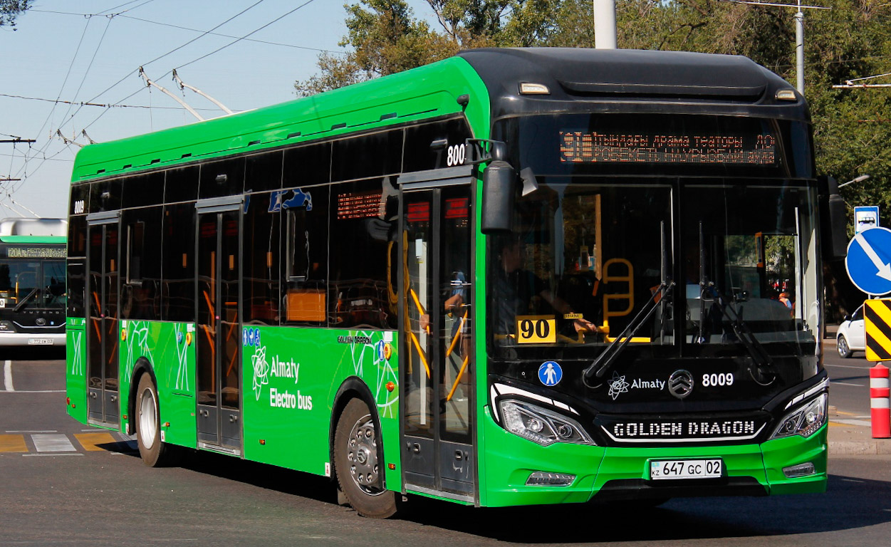 Almaty, Golden Dragon XML6125CE (Hyundai Trans Auto) # 8009