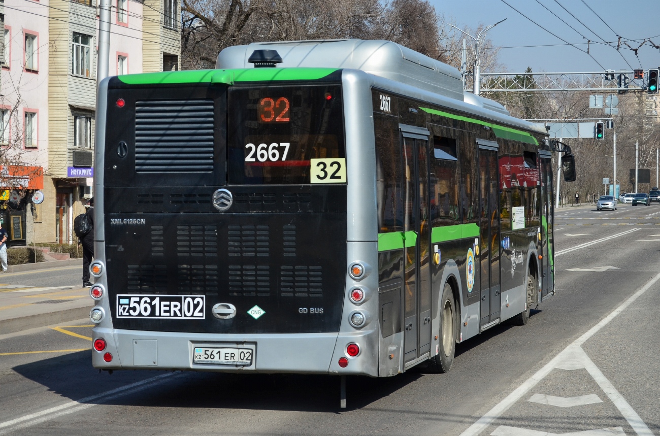 Almaty, Golden Dragon XML6125CN (Hyundai Trans Auto) # 2667