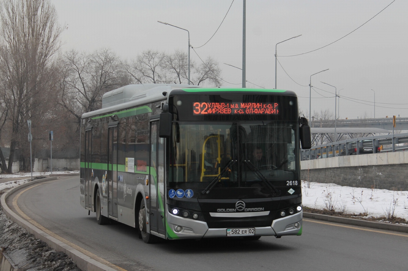 Almaty, Golden Dragon XML6125CN (Hyundai Trans Auto) # 2618