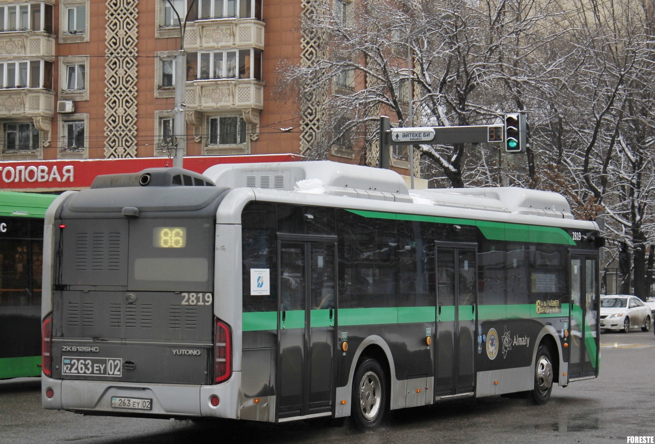 Almaty, Yutong ZK6126HG (QazTehna) # 2819