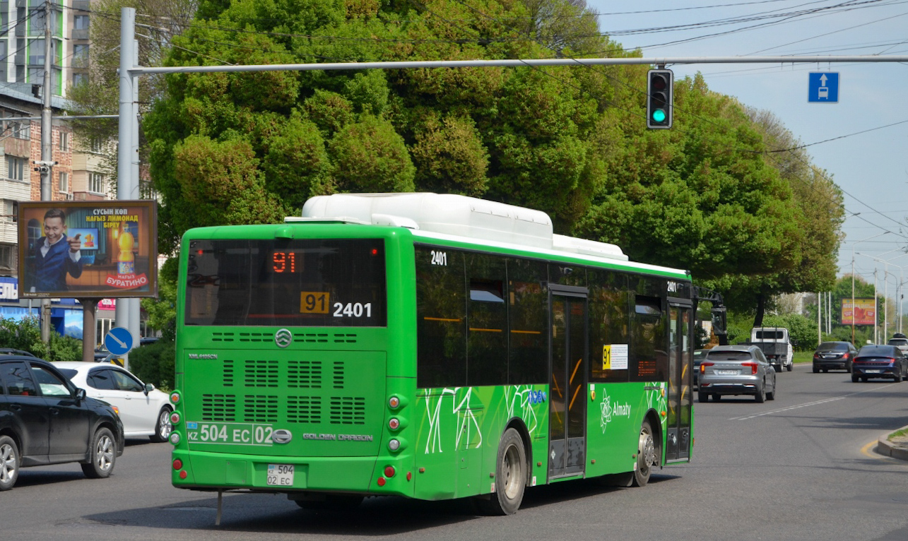 Almaty, Golden Dragon XML6105CN (Hyundai Trans Auto) Nr. 2401