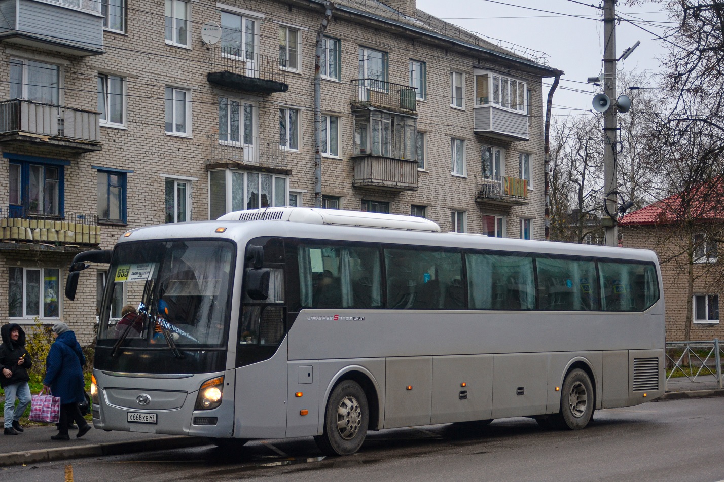 Volosovo, Hyundai Universe Space Luxury # Х 668 ХВ 47