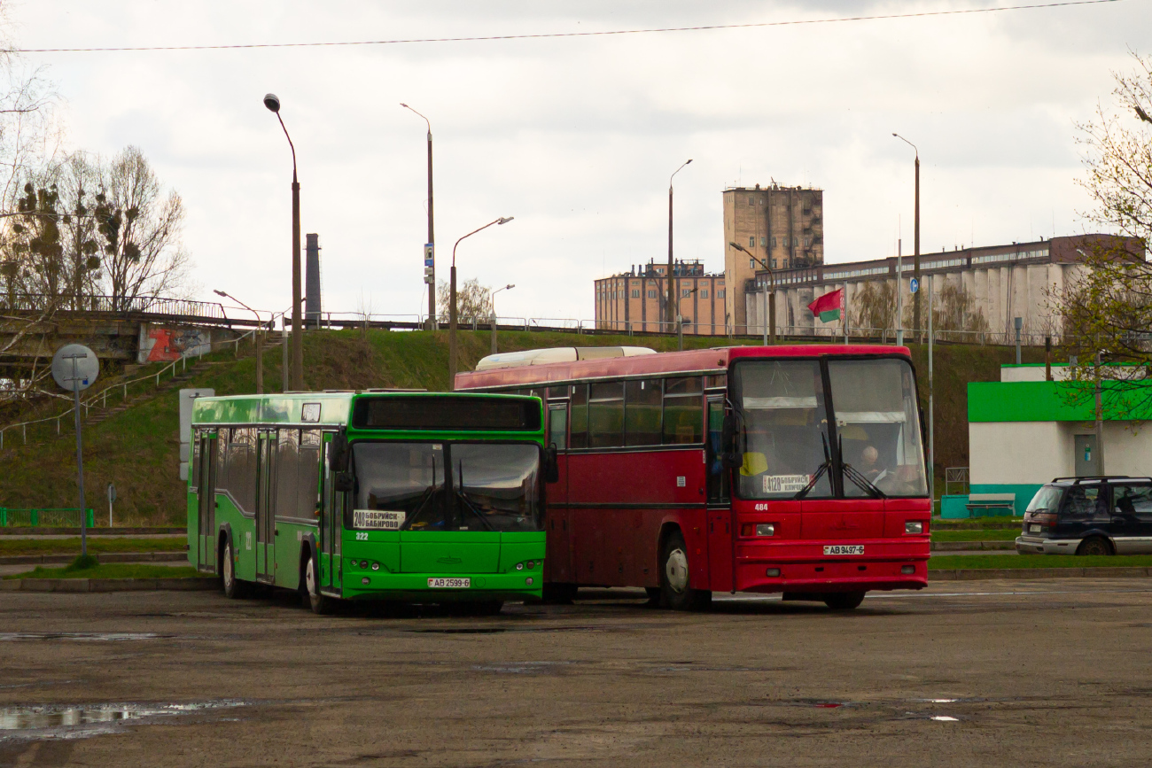 Babrujsk, MAZ-152.062 # 484; Babrujsk, MAZ-103.465 # 322