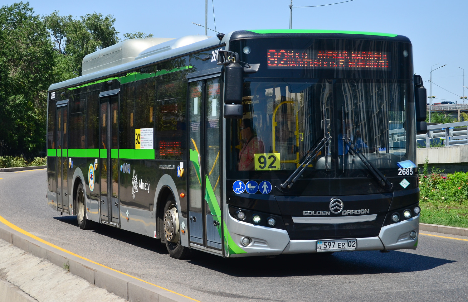 Almaty, Golden Dragon XML6125CN (Hyundai Trans Auto) # 2685