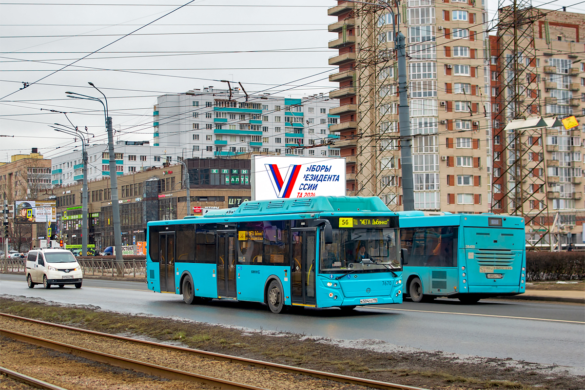 Saint Petersburg, LiAZ-5292.67 (CNG) # 7670