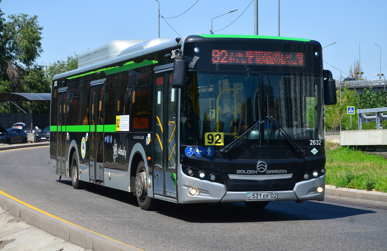 Almaty, Golden Dragon XML6125CN (Hyundai Trans Auto) # 2632