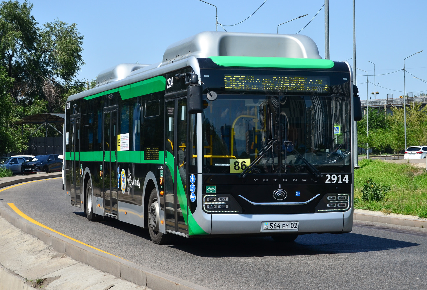 Almaty, Yutong ZK6126HG (QazTehna) No. 2914