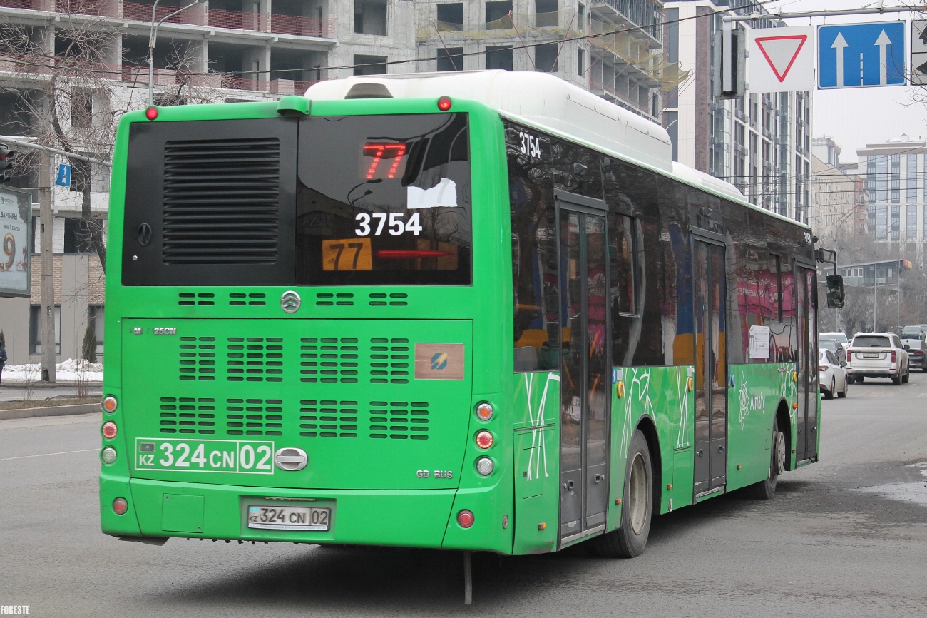 Almaty, Golden Dragon XML6125CN (Hyundai Trans Auto) # 3754