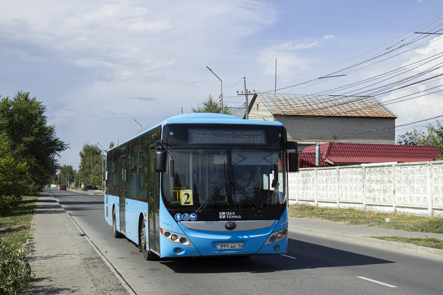 Pavlodar, Yutong ZK6118HGA (QazTehna) No. 891 AR 14