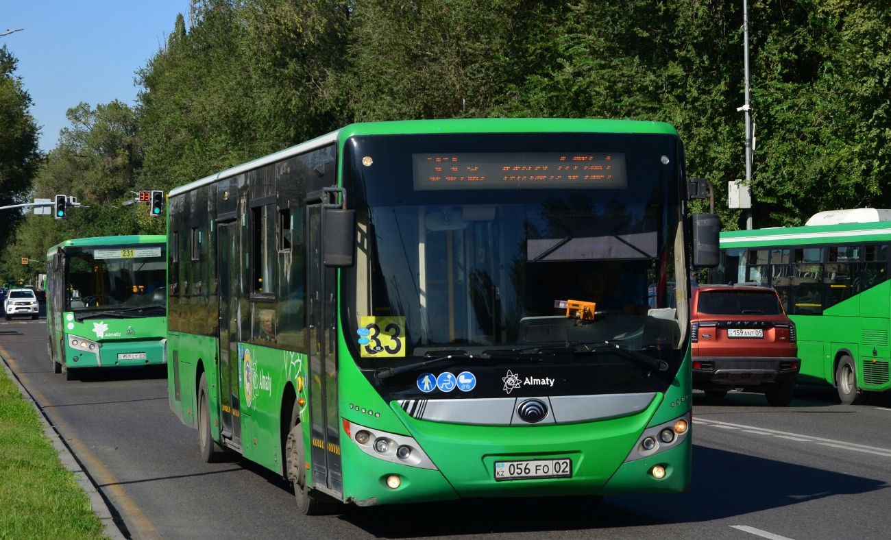 Almaty, Yutong ZK6118HGA (SaryarkaAvtoProm) # 056 FO 02