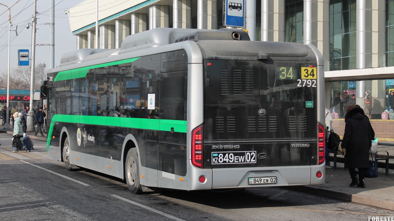 Almaty, Yutong ZK6126HG (QazTehna) # 2792