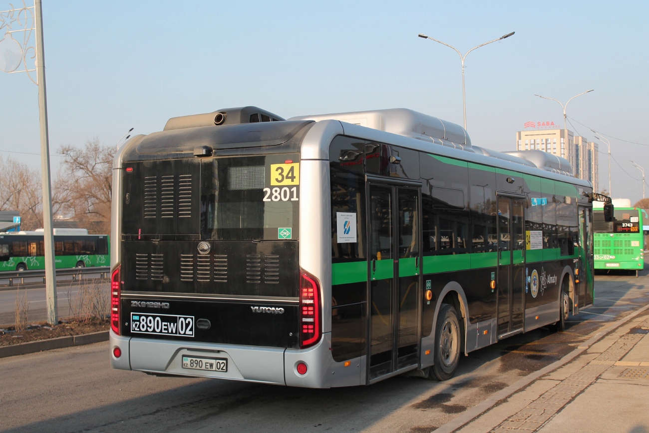 Almaty, Yutong ZK6126HG (QazTehna) # 2801