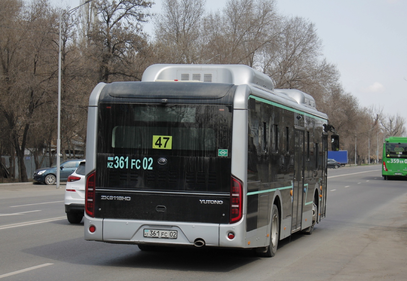 Almaty, Yutong ZK6116HG (QazTehna) # 361 FC 02