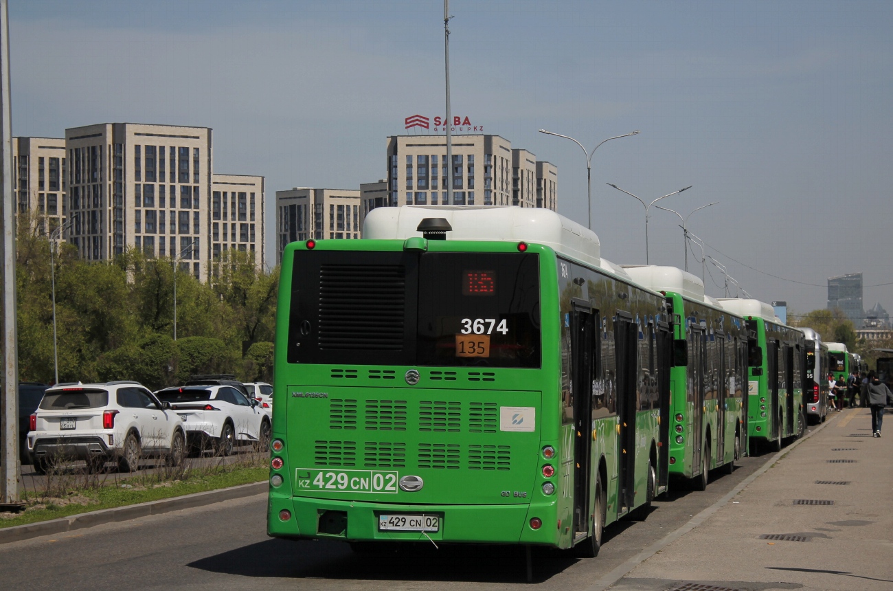 Almaty, Golden Dragon XML6125CN (Hyundai Trans Auto) # 3674