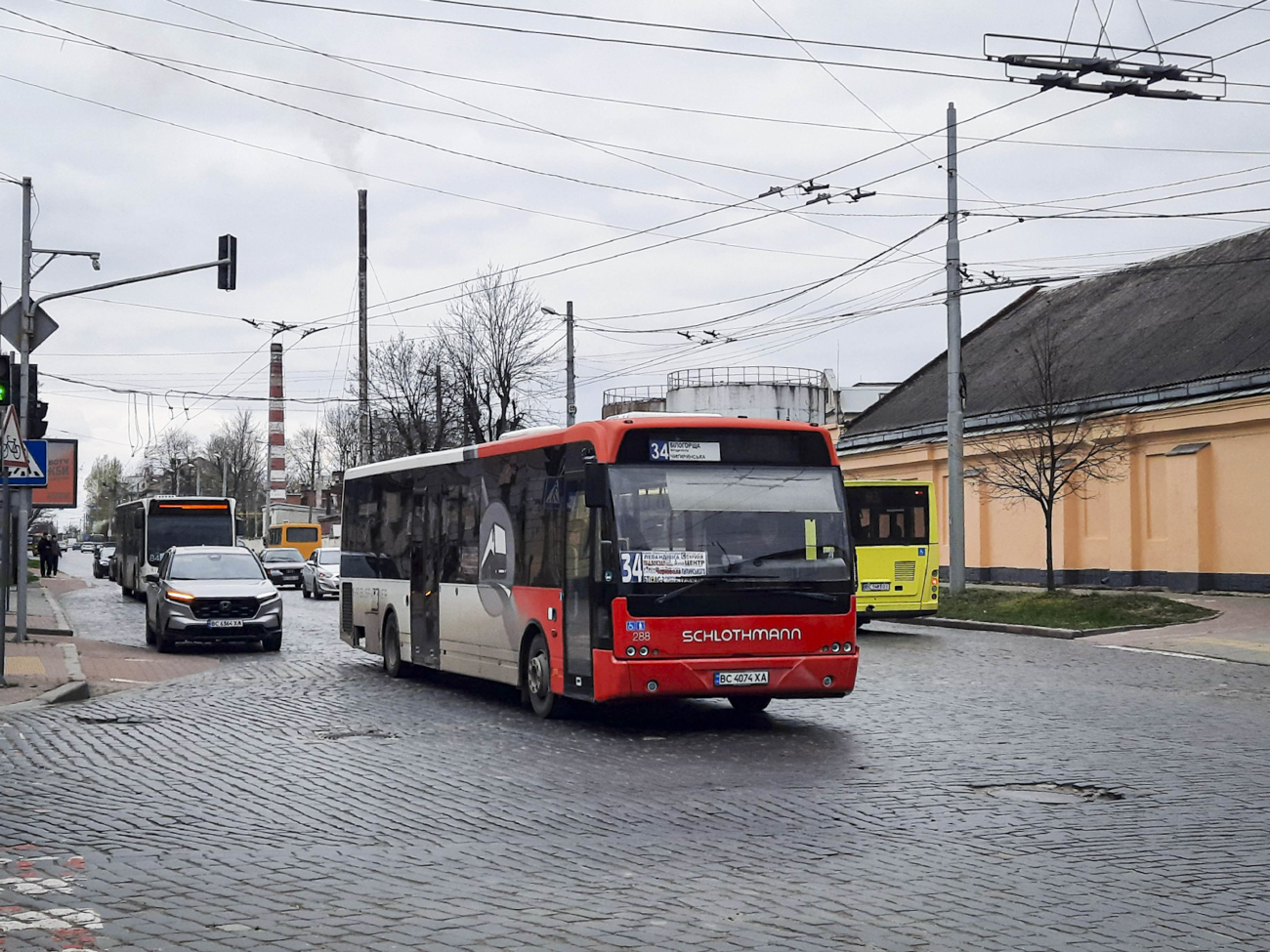 Lviv, VDL Berkhof Ambassador 200 # ВС 4074 ХА; Lviv, Elektron A18501 # ВС 1481 ОІ
