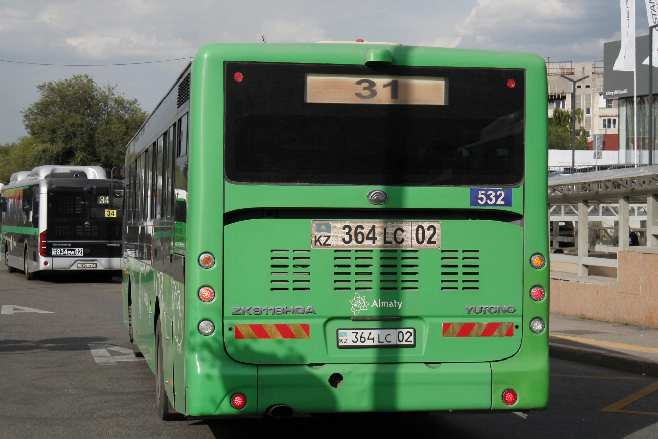 Almaty, Yutong ZK6118HGA # 532