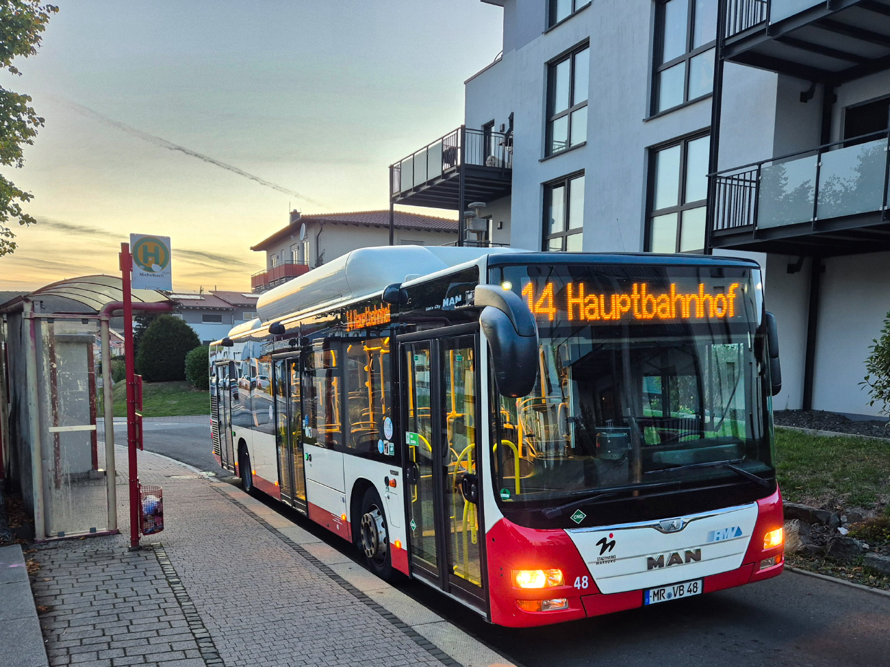 Marburg-Biedenkopf, MAN A21 Lion's City NL313 CNG № 48